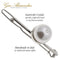 Gia Alessandra GA248 Wedding Bridal Hair Barrette Slide Clip Silver and Large Pearl Styling Girls Hair Ornaments. No Slip Durable Styling Hair Accessories for Women. Handmade in Italy (2.75 Inch) Gia Alessandra