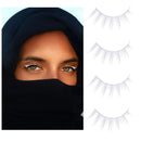 Kare & Kind White False Eyelashes - Lightweight and Natural Looking Fake Extensions - Ideal for Cosplays, Masquerades, Costume Parties, Photoshoots - Easy to Apply -2 Pairs Kare & Kind