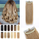 S-noilite 12Inch Clip in Hair Extensions Human Hair One Piece 2 Clips Thick Short Clip in Remy Hair Piece For Women with Thinning Hair Add Hair Volume 17g Dark Blonde S-noilite Store