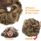 OKHOTY 2PCS Messy Bun Hair Piece Thick Updo Scrunchies Hair Extensions Ponytail Hair Accessories Ash Blonde(Light Brown Mix Ash Blonde) OKHOTY