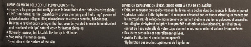 FusionBeauty LipFusion Micro-Injected Collagen Lip Plump Color Shine, Glow Fusion Beauty