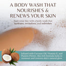 Coconut Body Wash, Cleans, Softens & Nourishes, Ultra Moisturizing Shower Gel for Dry and Sensitive Skin, Women & Men, Organic & Natural, 16 fl oz, 2-Pack Infinity Warehouse