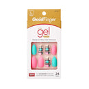 Kiss Gold Finger Gel Glam 24 Nails (GF97) KISS