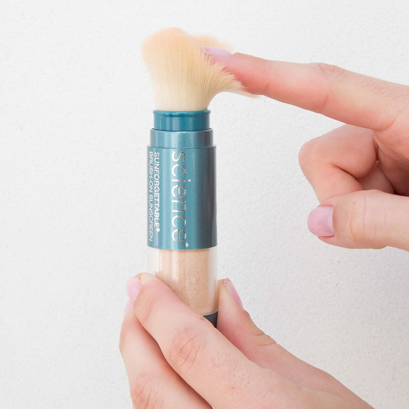 Colorescience Brush-On Sunscreen Mineral Powder for Sensitive Skin, Medium Colorescience