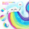 Rainbow Bath Bombs Valentine's Day Gift Set, Ribivaul Handmade Bath Bombs with Natural Ingredients and Dreamy Rainbow Effect, Bubble Bath Bomb for Kids and Women at Holiday and Birthday Ribivaul