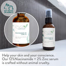 12% Niacinamide Serum for Face + Zinc PCA – Vitamin B3, 2% Zinc PCA and Hyaluronic Acid Serum Known to Even Skin Tone, Shrink Pores, Pump Fine Lines, Reduce Oil, and Hydrate by Eva Naturals, 2 Oz. Eva Naturals