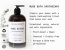 Muse Bath Apothecary Hand Ritual - Aromatic and Nourishing Hand Soap, 16 oz, Infused with Natural Essential Oils - Fleur du Lavender Muse Apothecary