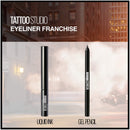 Maybelline New York Tattoo Studio Liquid Ink Eyeliner Makeup, up to 36HR Wear, Sweat Resistant, Smudge Resistant, Ink Black, 0.08 Fl.Oz Maybelline New York