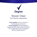 Degree Antiperspirant Deodorant 24 Hour Dry Protection Shower Clean Deodorant for Women 2.6 oz DEGREE