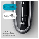 Braun Electric Razor for Men, Series 7 360 Flex Head Foil Shaver with Precision Beard Trimmer, Rechargeable, Wet & Dry and Travel Case, Black, 5 Piece Set Braun