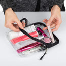 Hanging Toiletry Bag with 2 TSA Approved Clear Cosmetic 3-1-1 Liquid Bags BORSALI