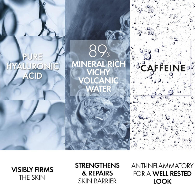 Vichy Mineral 89 Booster, Pure Hyaluronic Acid Serum for Face with Volcanic Mineral Water for Skin Barrier Repair, Plumps & Hydrates, Lightweight Moisturizing Gel, Oil-Free, Non-Sticky Infinity Warehouse