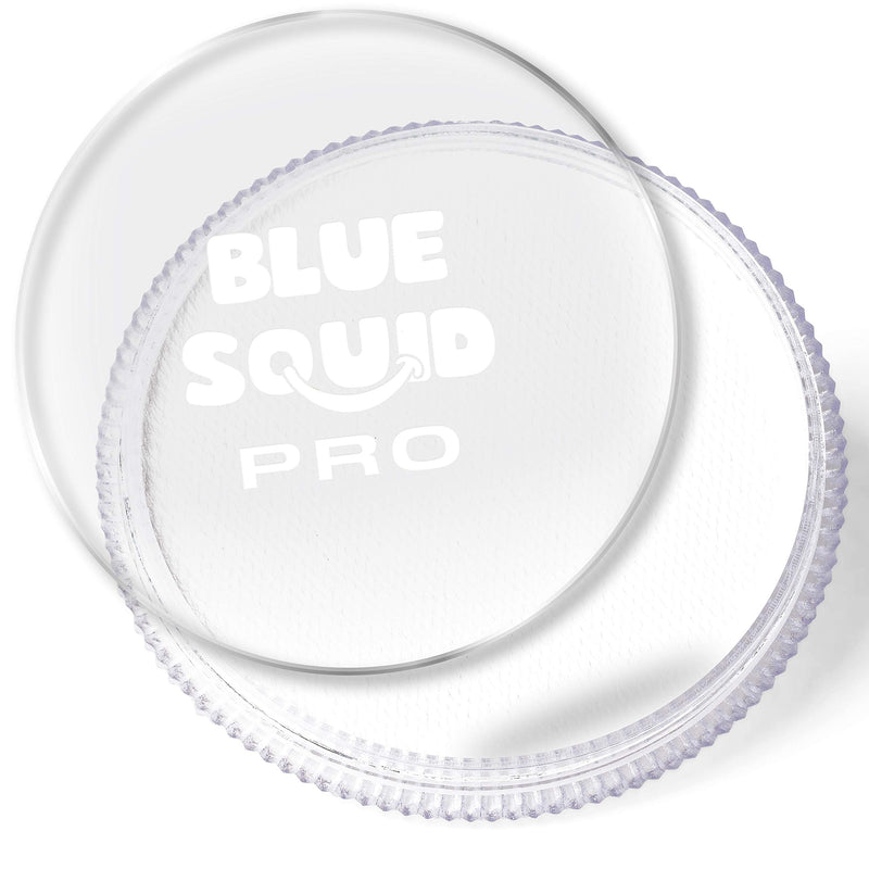 Blue Squid PRO Face Paint - Classic White (30gm), Superior Quality Professional Water Based Single Cake, Face & Body Makeup Supplies for Adults, Kids & SFX Blue Squid