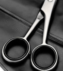 Ruvanti Round Headed Nose Hair Scissors/Safety Scissors for Kids & Infants -5.2" German Stainless Steel Baby Scissors/Baby Nail Scissors.Facial Hair Scissors/Beard Trimming Scissor/Mustache Scissor. RUVANTI