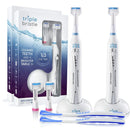 Triple Bristle Original Sonic Toothbrush | Rechargeable 31,000 VPM Tooth Brush | Patented 3 Head Design | Angled Bristles Clean Each Tooth | Dentist Created & Approved | Triple Bristle Original 2 Pack Triple Bristle Store