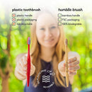 Biodegradable Bamboo Toothbrush by The Humble Co. (5pk) - Eco Friendly Toothbrushes for Sustainable Zero Waste Oral Care, BPA Free Bristle Toothbrush (Medium Bristles) The Humble Co. Store