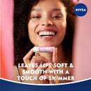 NIVEA Shimmer Lip Care, Moisturizing Lip Balm Stick with Shea Butter and Jojoba Oil, 4 Pack of 0.17 Oz Sticks NIVEA