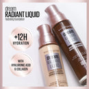 Maybelline Dream Radiant Liquid Medium Coverage Hydrating Makeup, Lightweight Liquid Foundation, Vanilla, 1 Fl; Oz Maybelline New York