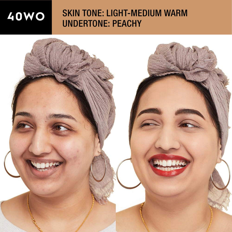 Urban Decay Stay Naked Weightless Liquid Foundation, 40WO - Buildable Coverage with No Caking - Matte Finish Lasts Up To 24 Hours - Waterproof & Sweatproof - 1.0 oz URBAN DECAY