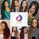 7 Packs Passion Twist Crochet Hair 18 Inch Water Wave Passion Twists Crochet Braiding Hair Synthetic Fiber Curly Long Bohemian Crochet Hair Extensions 22 Strands/pack (