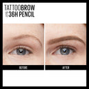 Maybelline TattooStudio Waterproof Eyebrow Pencil, Sharpenable, Longwear, Long Lasting Eyebrow Pencil, Defined Brows, Pigment Brow Pencil, Up to 36HR, Spoolie Eyebrow Brush, Light Blonde, 0.026 oz. Maybelline New York