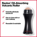 REVLON Oil-Absorbing Volcanic Face Roller, Reusable Facial Skincare Tool for At-Home or On-the-Go Mini Massage REVLON