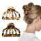 Shinowa Hair Clips, [2-Pack] Bohemian Tortoise Shell Hair Claw Clips Strong Hold Big Hair Jaw Clips for Thick Hair, Hair Accessories for Women Girls, Leopard Shinowa