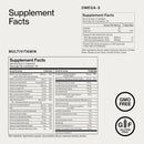 Momentous Omega-3 + Multi Stack - Daily 1600mg Fish Oil Supplement & Complete Essential Vitamin & Mineral Complex to Support Joint Health, EPA & DHA - NSF Certified, Gluten & GMO-Free (30 Servings) Infinity Warehouse