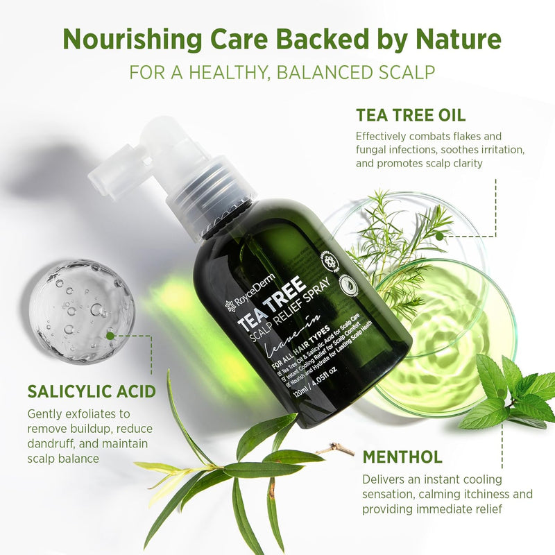 Roycederm Tea Tree Care Bundle: Antifungal Body Wash & Scalp Relief Spray Infinity Warehouse