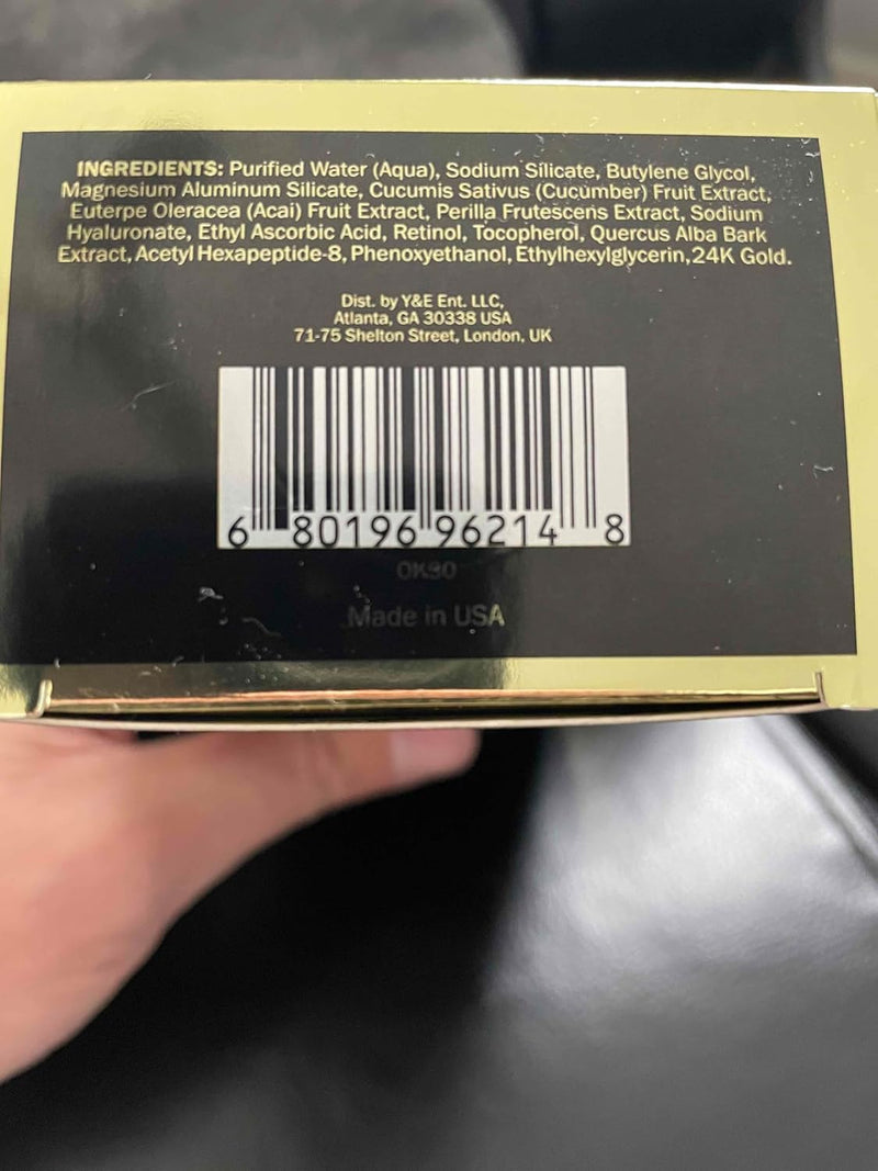 GLO24K Instant Facelift Cream with 24k Gold, Hyaluronic Acid, Peptides, and Vitamins. Value Pack of 3. A powerful non-invasive alternative to injections.