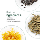 ROOT LABS Sea Moss Gummies I 92+ Minerals I Black Seed Oil I KSM 66 Ashwagandha I Lab Tested I No Added Sugar | for Men, Women I Non-GMO I 100% Natural & Organic I 1600 mg I 60 Gummy Infinity Warehouse