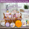 Spa Baskets For Women - Luxury Bath Set With Honey & Lavender - Spa Kit Includes Wash, Bubble Bath, Lotion, Bath Salts, Body Scrub, Body Spray, Shower Puff, Bathbombs, Soap and Towel