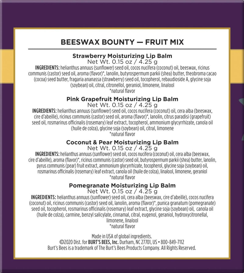 Burt's Bees Beeswax Bounty Fruit Gift Set, 1 Count Burt's Bees Store