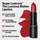 REVLON Super Lustrous The Luscious Mattes Lipstick, in Burgundy, 022 After Hours, 0.74 oz REVLON