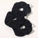 Ivyu Microfiber Hair Drying Scrunchies Towel Fiber - Buns Large Big Jumbo Black Scrunchie for Curl Hair for Shower Warp Wet Hair Anti Frizz Hair Products Absorbent Fast Sleep Scrunchy For Women Girls Ivyu