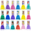 Disney Princess - Townley Girl Castlebox Non-Toxic Peel-Off Water-Based Natural Safe Quick Dry Nail Polish | Gift Kit Set for Kids Girls, First Princess | Opaque Colors, Ages 3+ (18 Pcs) Townley Girl