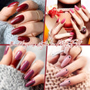 MEFA 23 Pcs Gel Nail Polish Set with Gift Box, Christmas Neon Colors Winter Collection Soak Off Colorful Rainbow Nail Gel Polish Kit with No Wipe Glossy & Matte Top and Base Coat, For Starter Nail Art Salon Design Manicure MEFA