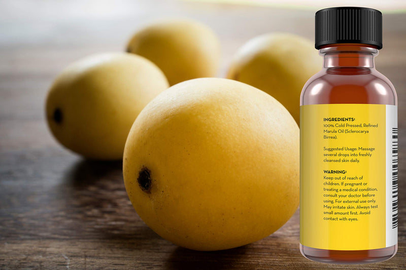 Pure Body Naturals Marula Facial Oil, 1 Fluid Ounce - Cold-pressed, Refined Luxury Beauty Oil for Face and Hair - Vegan, Gluten-free and 100% Natural Pure Body Naturals