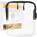 TSA Approved Clear Travel Toiletry Bag - Quart Size Cosmetic Bag for Travel - Carry On & Organize 3-1-1 Liquid Toiletries & More BORSALI