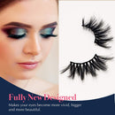 Arishine Mink Lashes Strip Faux Long Dramatic Magnetic Eyelashes with Eyeliner, Soft Wispy 5D Full Magnetic Eyelashes for Women Bold Makeup 5 Pairs (5D 25mm Lashes) Arishine