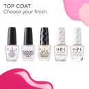 OPI Matte Top Coat, Matte Finish Nail Polish Top Coat, 0.5 fl oz OPI