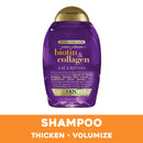 OGX Thick & Full + Biotin & Collagen Extra Strength Volumizing Shampoo with Vitamin B7 & Hydrolyzed Wheat Protein for Fine Hair. Sulfate-Free Surfactants for Thicker, Fuller Hair, 13 Fl Oz OGX