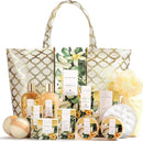 Spa Luxetique Gifts for Women, 15pcs Vanilla Gift Baskets for Women, Luxury Spa kit with Bath Bombs, Body Lotion, Birthday Gift for Her Christmas Mothers Day Gifts for Women Infinity Warehouse