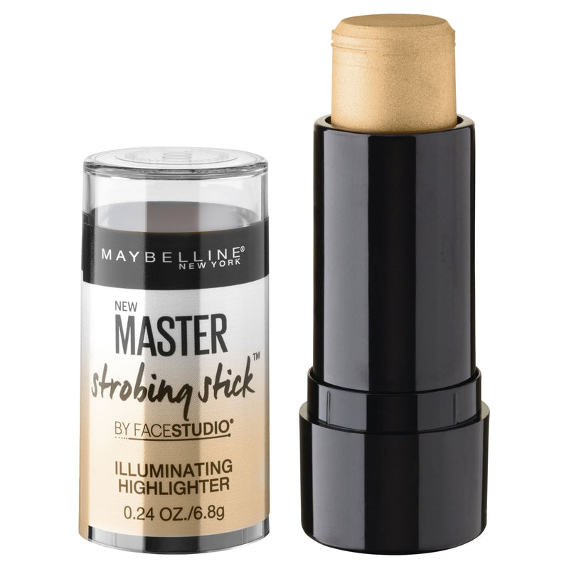 Maybelline New York Makeup Facestudio Master Strobing Stick, Medium - Nude Glow Highlighter, 0.24 oz. Maybelline New York