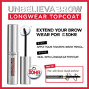 L'Oreal Paris Unbelieva-Brow Longwear Eyebrow Topcoat, Waterproof, Smudge-resistant, Transfer- Proof, Quick Drying, Easy and quick application with precise brush, Universal Transparent, 0.15 fl. oz. L'Oreal Paris