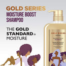 Pantene Gold Series Shampoo & Conditioner Moisture Boost with Argan Oil, for Natural, Coily, and Curly Hair, 29.2 Oz Each Pantene