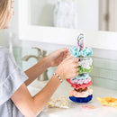 Kingdom Decor Acrylic Scrunchie Holder Stand, Hair Ties Organizer and Friendship Bracelet Holder. Velvet Scrunchies or Braided Yarn Bracelets Slides Easy. Cute Room Decor for Teen Girls, VSCO Stuff Kingdom Decor