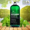 BOTANIC HEARTH Peppermint Oil Shampoo - Hair Blooming Formula with Keratin for Thinning Hair - Fights Hair Loss, Promotes Hair Growth - Sulfate Free for Men and Women - 16 fl oz Botanic Hearth
