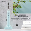 ION-Sei Electric Toothbrush | Battery Powered Smart Sonic Technology | Ultra Soft for Sensitive Teeth and Gums | Day White ION-Sei