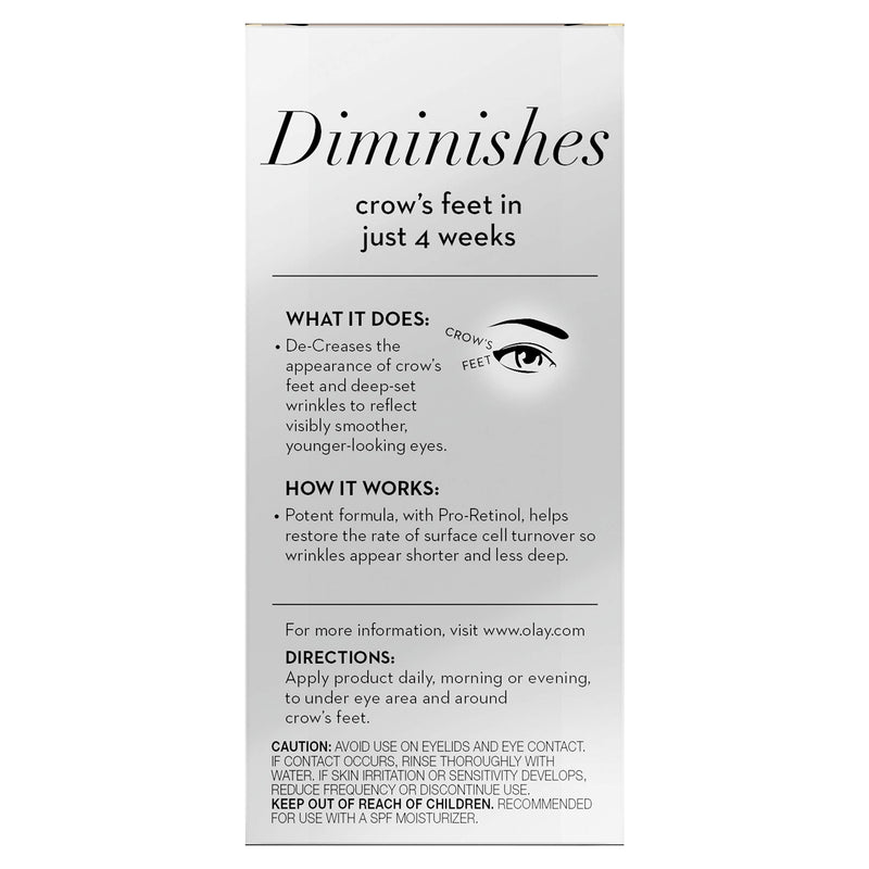 Olay Eyes Pro Retinol Eye Cream Anti-Wrinkle Treatment for Crow's Feet, 0.5 fl oz Olay